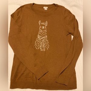 J Crew Factory Llama Sweater